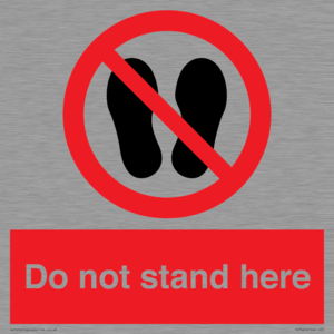 Do not stand here